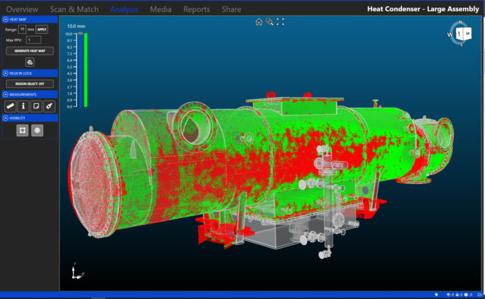 Large Condenser Heat Map