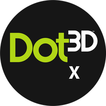 Dot3D X Logo