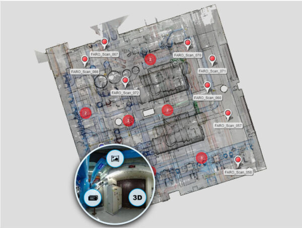 FARO SCENE Plan Layout with 3D Panoramas